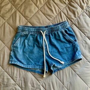 Aerie Comfy Denim-like Shorts
